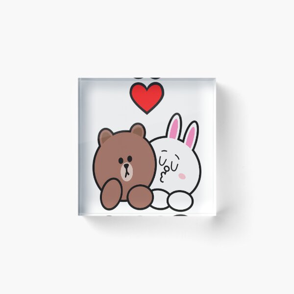 Item preview, Brown Bear & Cony In Love designed and sold by Quorplix-art.