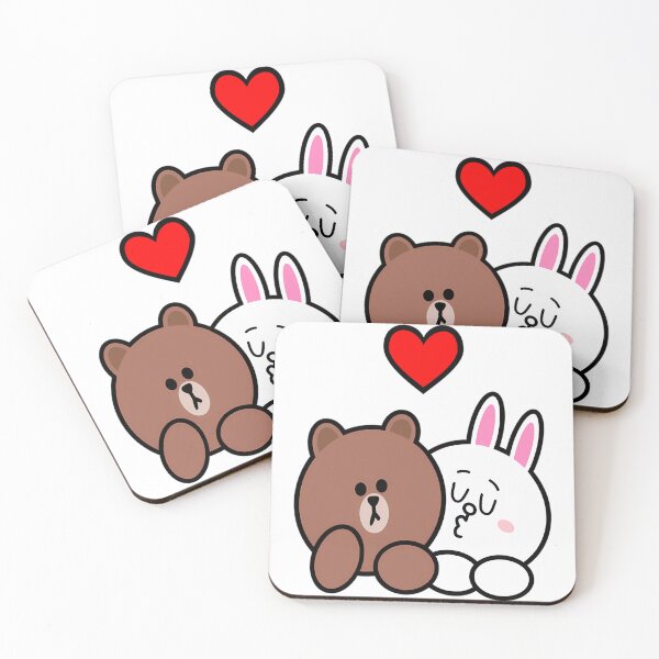 Item preview, Brown Bear & Cony In Love designed and sold by Quorplix-art.
