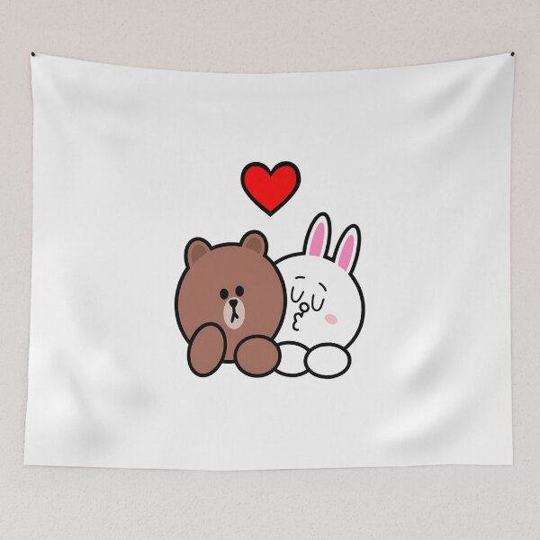Item preview, Brown Bear & Cony In Love designed and sold by Quorplix-art.
