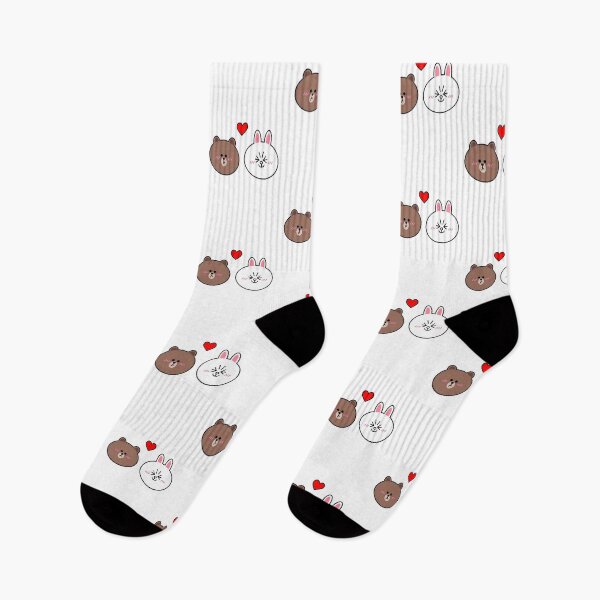 Item preview, Brown Bear And Cony Rabbit Line Friends Love designed and sold by Quorplix-art.