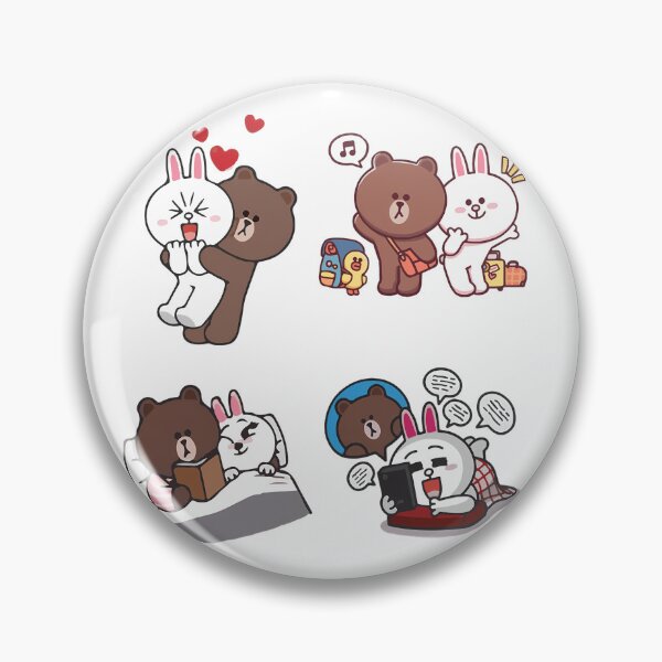 Item preview, Brown Bear And Cony In Love designed and sold by Quorplix-art.