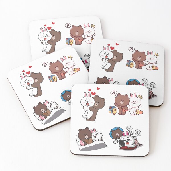 Item preview, Brown Bear And Cony In Love designed and sold by Quorplix-art.