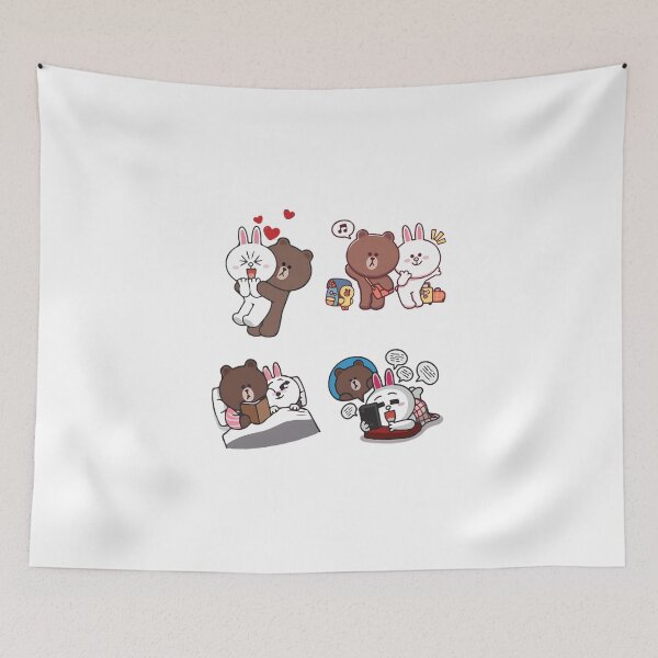 Item preview, Brown Bear And Cony In Love designed and sold by Quorplix-art.
