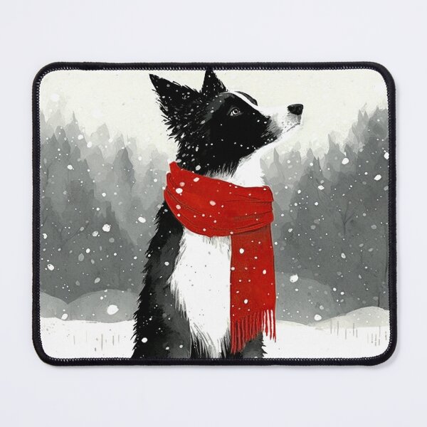 Item preview, Border Collie Dog in Winter designed and sold by NattyCorvus.