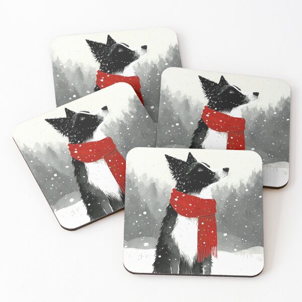Item preview, Border Collie Dog in Winter designed and sold by NattyCorvus.