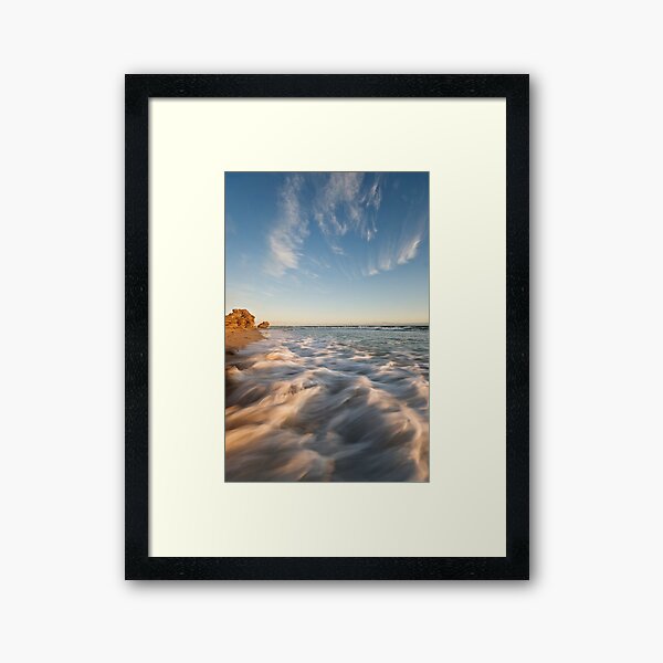 Ocean on Fire Framed Art Print
