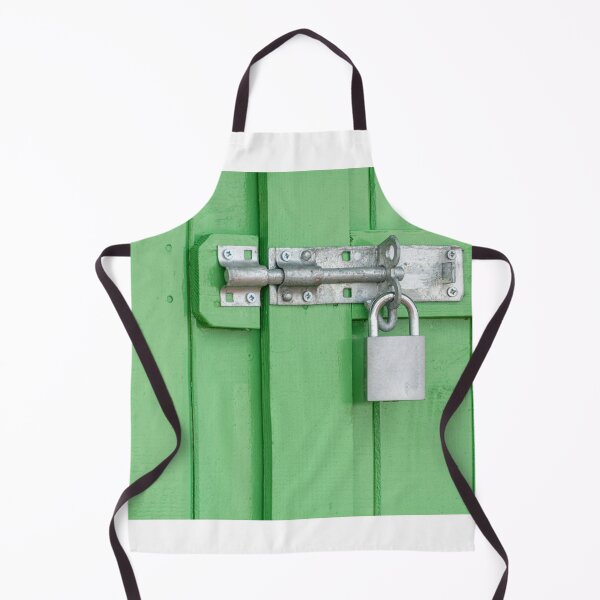 Item preview, Door Locking Bolt and Padlock on a Green Wooden Door designed and sold by dvlcom.
