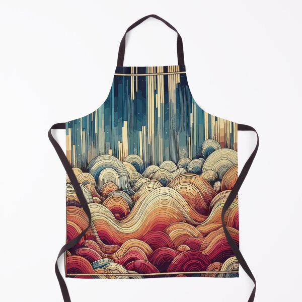 Item preview, Spectrum Colorful Abstract Ocean Waves Pattern designed and sold by TomFrontierArt.