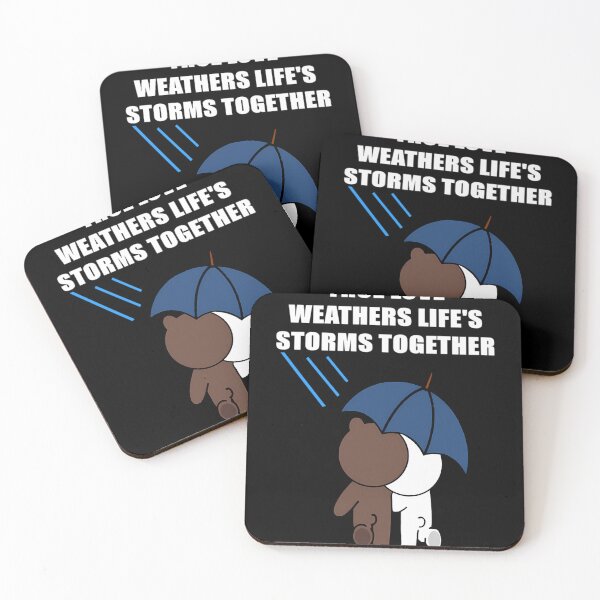 Item preview, Cute Brown Bear And Cony Life Storms Essential . designed and sold by Quorplix-art.