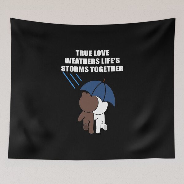 Item preview, Cute Brown Bear And Cony Life Storms Essential . designed and sold by Quorplix-art.