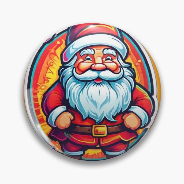 Item preview, Santa in miniature colorful background designed and sold by Trendsecne.
