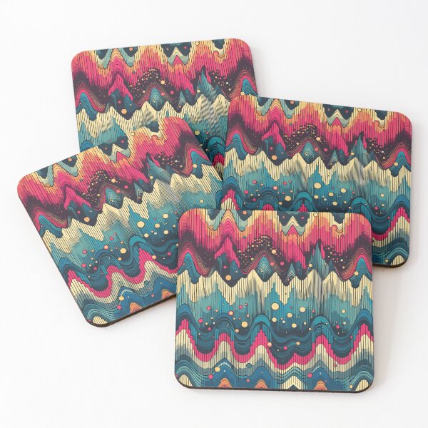 Item preview, Spectrum Colorful Abstract Waves Pattern designed and sold by TomFrontierArt.