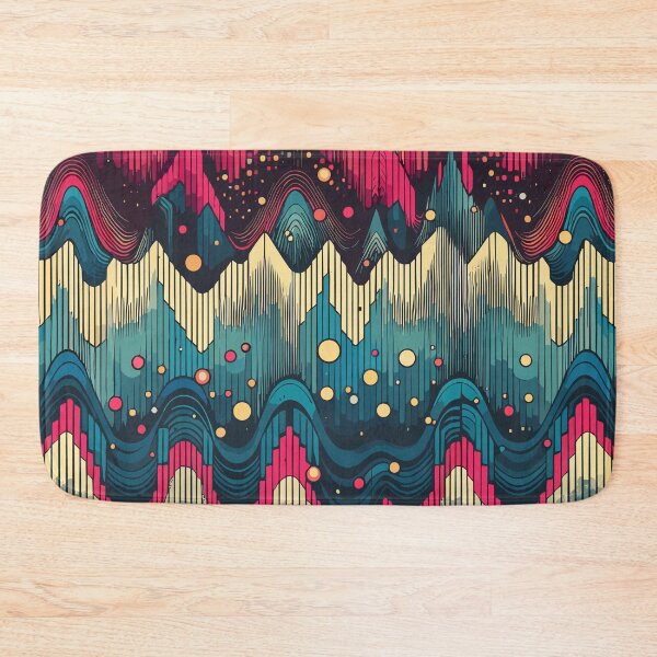 Item preview, Spectrum Colorful Abstract Waves Pattern designed and sold by TomFrontierArt.