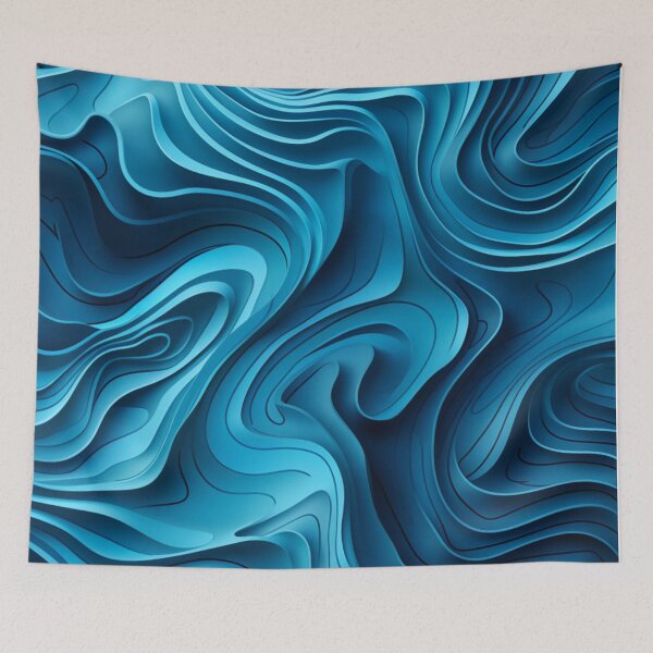 Item preview, Blue water pattern  designed and sold by SkyEditor.