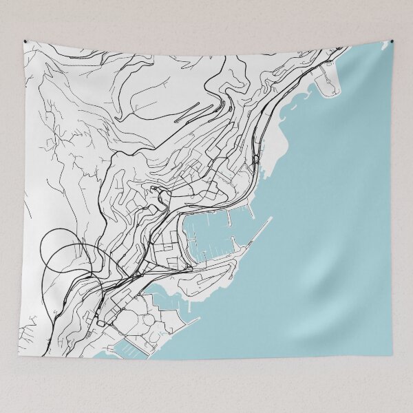 Item preview, Monaco City Map - Circle designed and sold by deMAP.