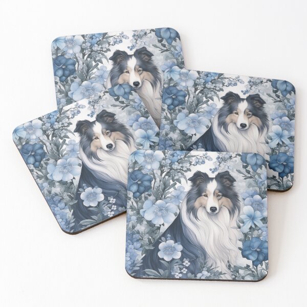Item preview, Floral Sheltie  designed and sold by Nocturne  Paws.