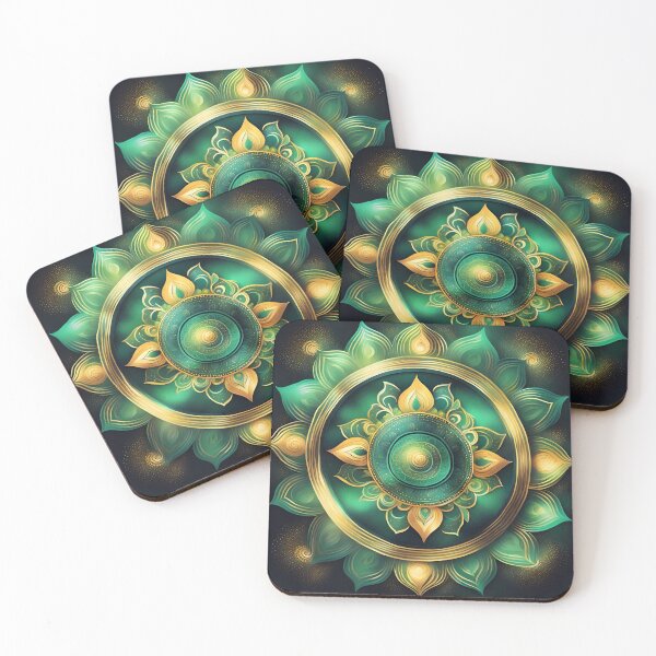 Item preview, Celestial Carnival Boho Green Mandala Delight designed and sold by SpiritualManda.