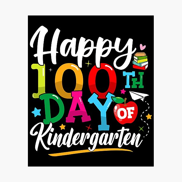 Item preview, Happy 100th Day of Kindergarten Teacher or Student designed and sold by relcvrouaysArt.