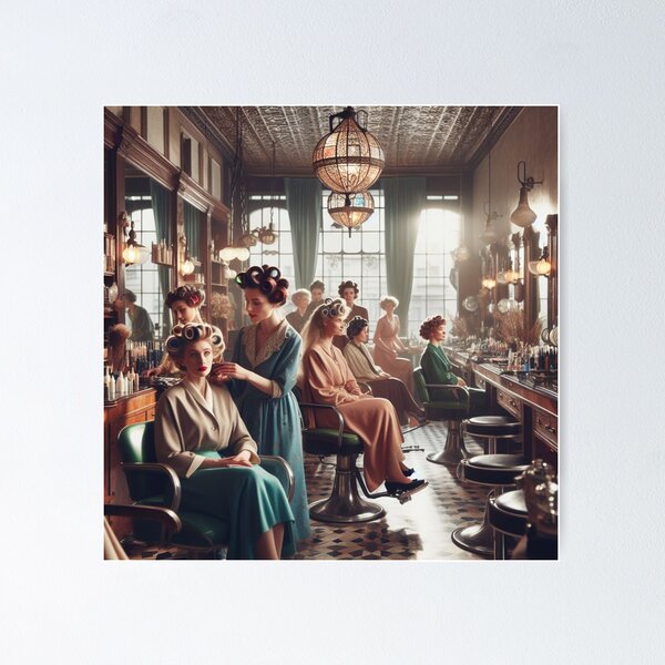Item preview, Vintage Hair Salon, Beauty Salon designed and sold by Mirabelle's.