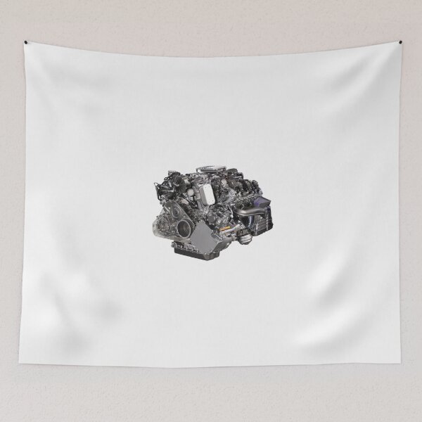 Item preview, v6 car hybrid engine isolated on white designed and sold by goceris.