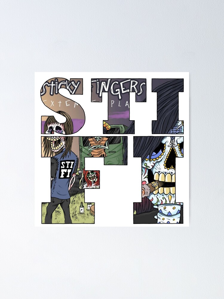 "STICKY FINGERS" Poster by ella-cashman | Redbubble