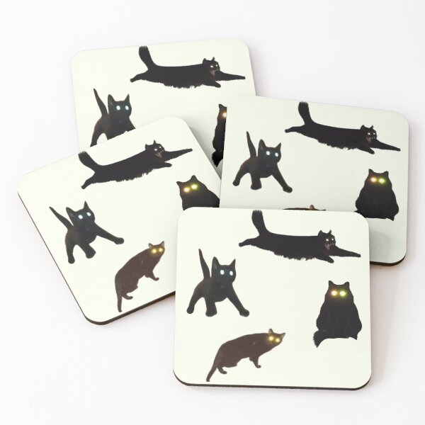 Item preview, black void cursed cat meme (set 1) pack designed and sold by mooneko.
