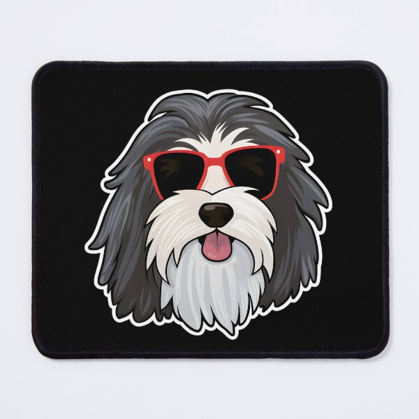 Item preview, Bearded Collie in Cool Sunglasses designed and sold by CUTEDOGGIEZ.