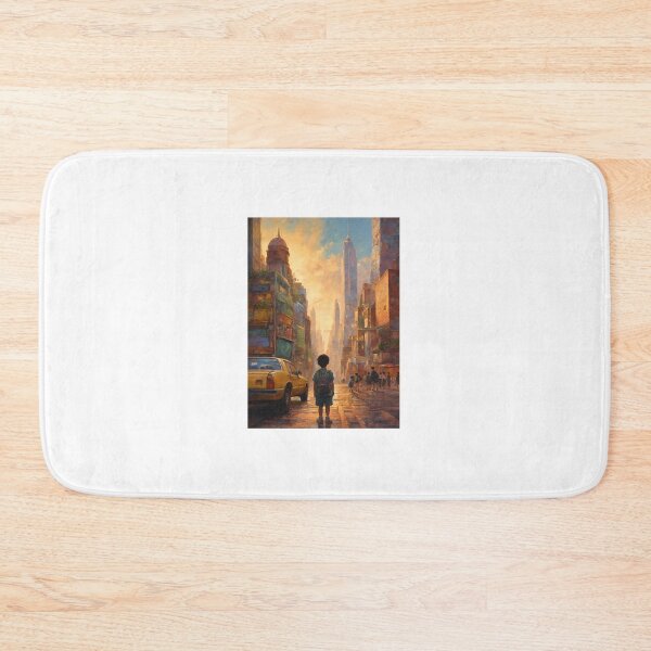 Item preview, A child going to school and looking at skyscrapers designed and sold by AmrTaha86.