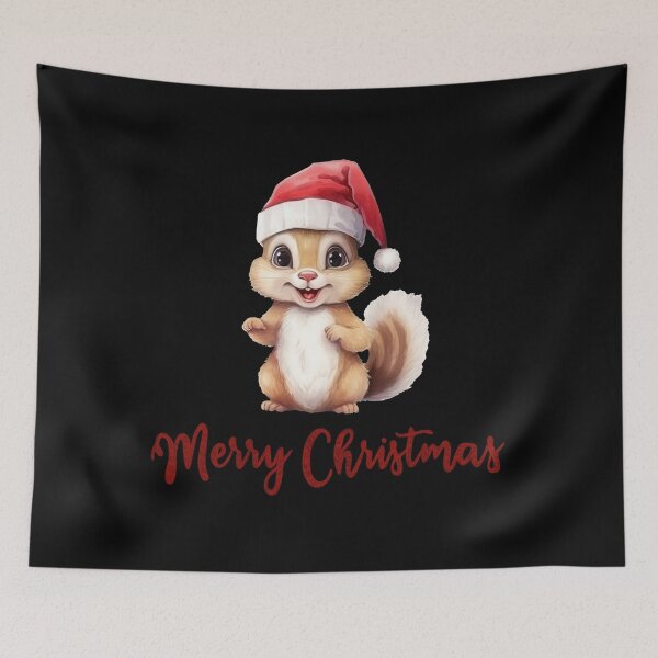 Item preview, Smiling Squirrel (Merry Christmas)  designed and sold by ViaNature.