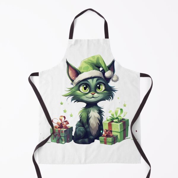 Item preview, Green Cat Christmas designed and sold by slicksdesigns.