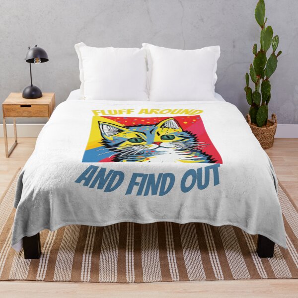 Item preview, Fluff Around And Find Out: Vibrant Pop Art Cat designed and sold by CodedCraftsShop.