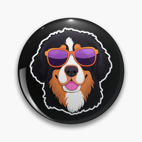 Item preview, Silly Glasses Bernese Mountain Dog designed and sold by CUTEDOGGIEZ.