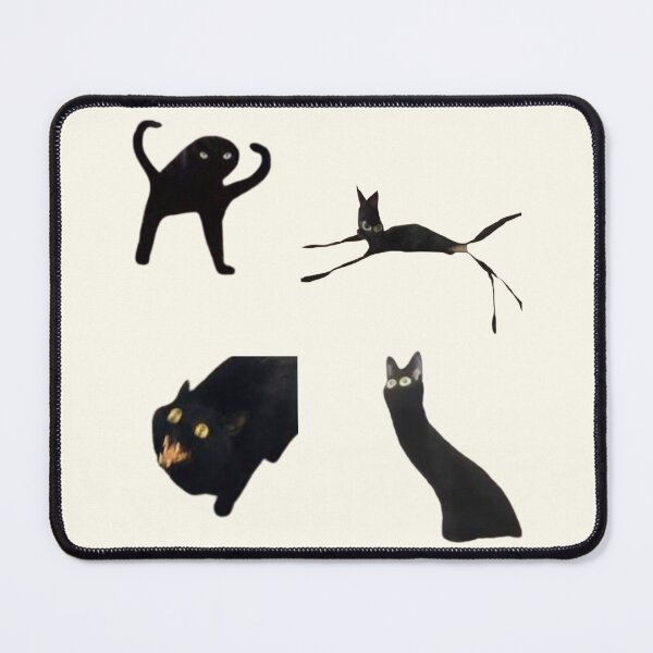 Item preview, black void cursed cat meme (set 2) pack designed and sold by mooneko.