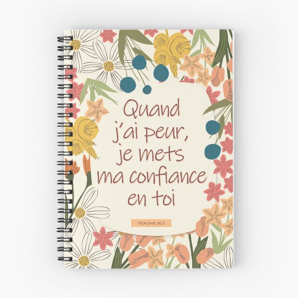 Aperçu de l'œuvre Texte de l'année 2024 - JW - Quand j'ai peur, je mets ma confiance en toi (Psaume 56:3) créée et vendue par LiliGalerie.