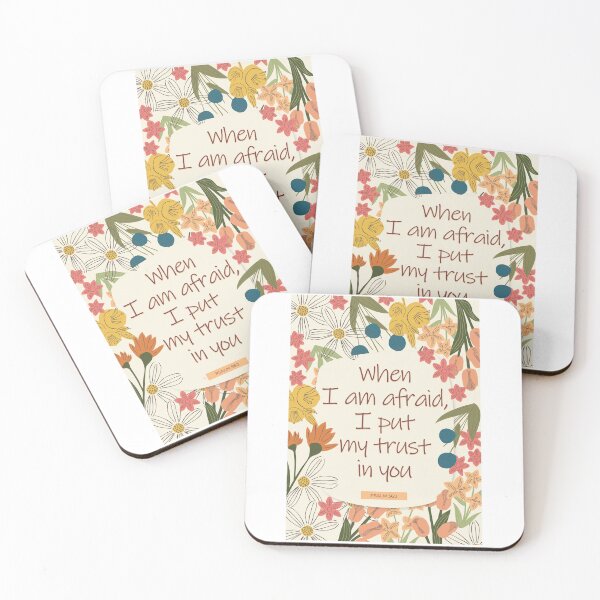 Item preview, JW 2024 Yeartext - When I am afraid, I put my trust in you (Psalm 56:3) designed and sold by LiliGalerie.