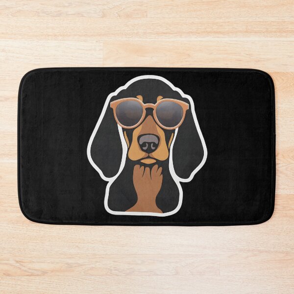Artikelvorschau, Black And Tan Coonhound In Coolen Sonnenbrillen entworfen und verkauft von CUTEDOGGIEZ.