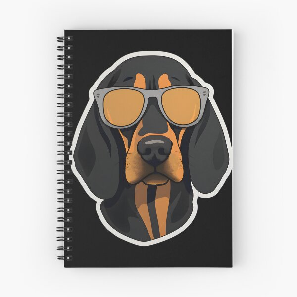 Artikelvorschau, Silly Glasses Black And Tan Coonhound entworfen und verkauft von CUTEDOGGIEZ.