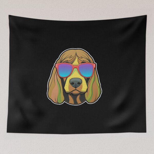 Artikelvorschau, Bluthund Mit Cooler Sonnenbrille entworfen und verkauft von CUTEDOGGIEZ.