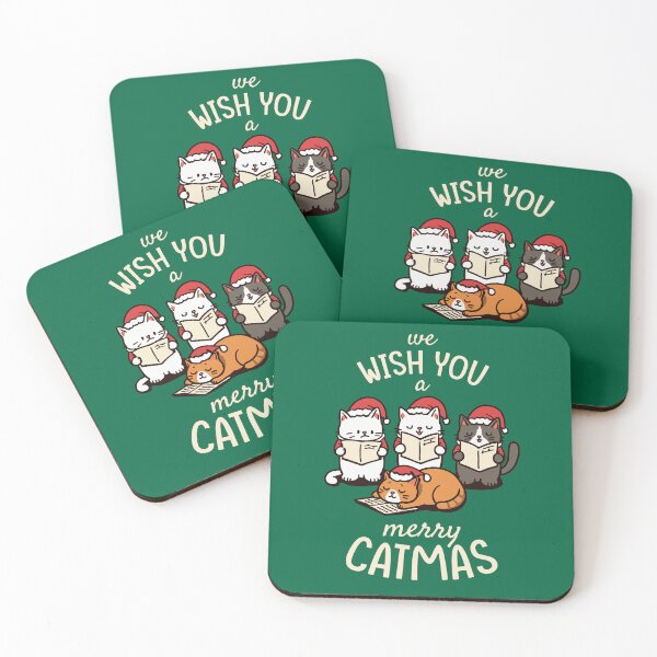 Item preview, Caroling Cats - We Wish You a Merry Catmas designed and sold by BoundlessWorks.