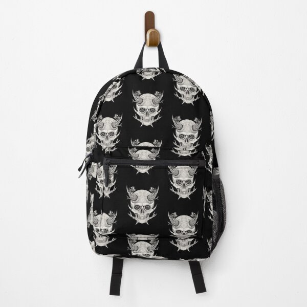 Item preview, Surrealist art demon and nature skull head design. designed and sold by Jiwsurreal.
