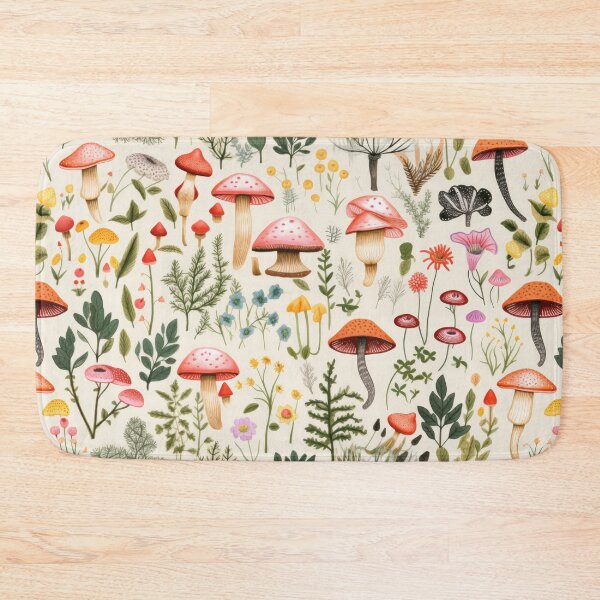 Artikelvorschau, Fungi Fantasia: A Mushroom Pattern Collection - Design 1 entworfen und verkauft von kawaiidoodlesuk.