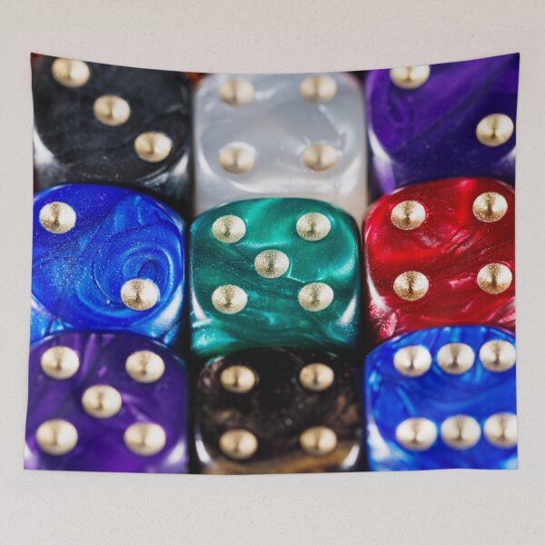 Item preview, A group of colorful 6-sided dice designed and sold by Giuseppe Cammino.
