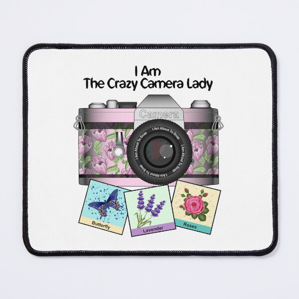 Item preview, I Am The Crazy Camera Lady - Camera Instant Images designed and sold by Ayesha Saleem.