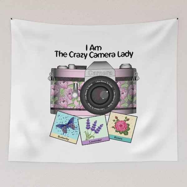 Item preview, I Am The Crazy Camera Lady - Camera Instant Images designed and sold by Ayesha Saleem.