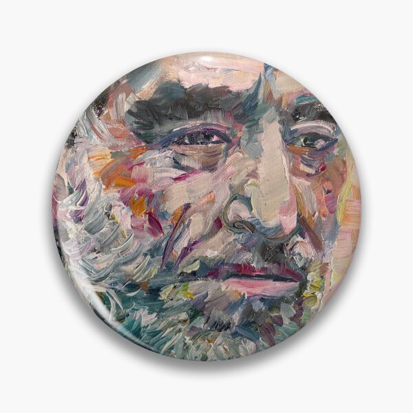 Item preview, CHARLES BUKOWSKI oil portrait designed and sold by lautir.