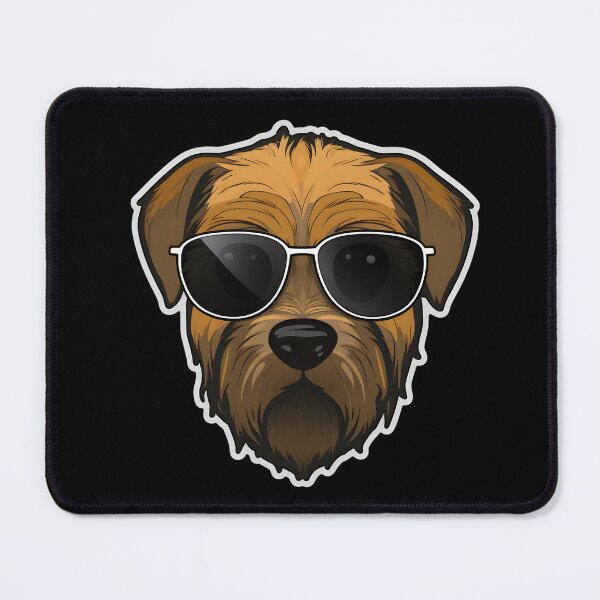 Item preview, Border Terrier in Cool Sunglasses designed and sold by CUTEDOGGIEZ.