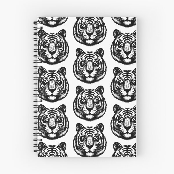 Item preview, Illustration Of Tiger Head Black And White designed and sold by 22Coolidea.