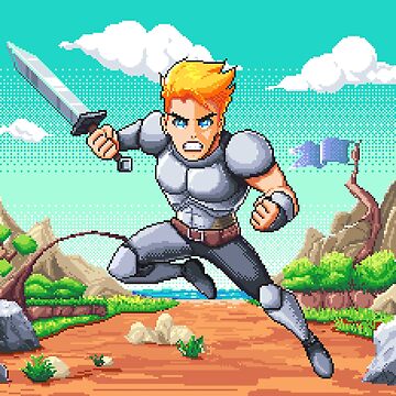 Artwork thumbnail, Kid Knight Warrior, pixel art by Retroperks