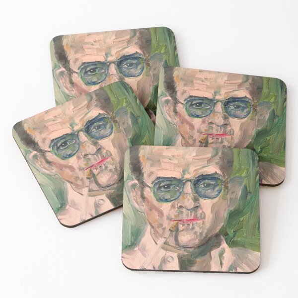 Item preview, HUNTER S. THOMPSON oil portrait designed and sold by lautir.