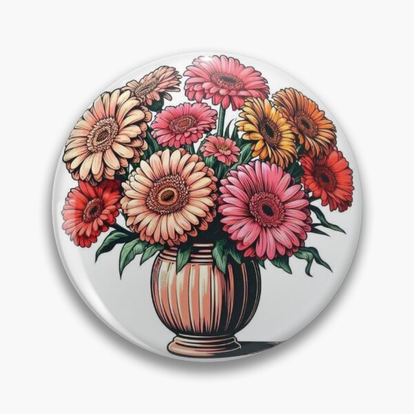 Item preview, Flower pot with flowers  designed and sold by Ramen  De.